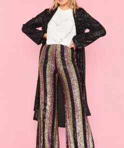 Show Me Your Mumu New Mu After Party Jacket Dress ~ Midnight Glitz Sequins