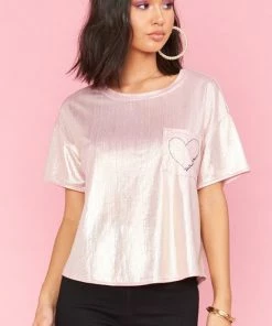 Show Me Your Mumu Disco Nap PJ Top ~ Rose Gold