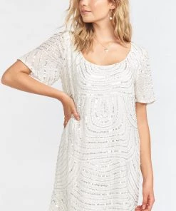 Show Me Your Mumu New Mu Katie Dress ~ Frosty Beaded Sequins