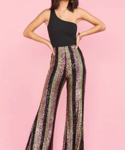Show Me Your Mumu Late Night Party Pants ~ Showtime Stripe Sequins 17 Show Me Your Mumu Late Night Party Pants ~ Showtime Stripe Sequins