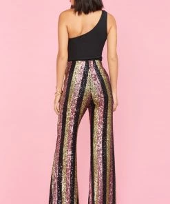Show Me Your Mumu Late Night Party Pants ~ Showtime Stripe Sequins 12 Show Me Your Mumu Late Night Party Pants ~ Showtime Stripe Sequins