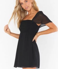 Show Me Your Mumu Breanna Dress ~ Black Chiffon