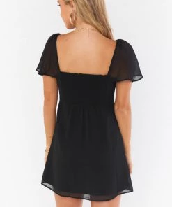 Show Me Your Mumu Breanna Dress ~ Black Chiffon