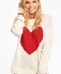 Show Me Your Mumu Sweetheart Sweater ~ Heart Knit New Mu