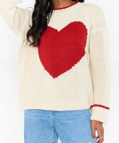 Show Me Your Mumu Sweetheart Sweater ~ Heart Knit New Mu