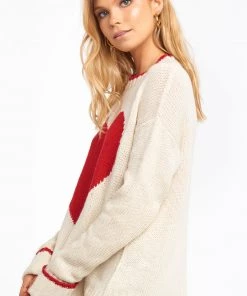 Show Me Your Mumu Sweetheart Sweater ~ Heart Knit New Mu