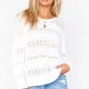 Show Me Your Mumu Yala Sweater ~ White Knit