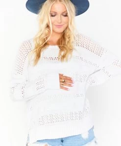Show Me Your Mumu Yala Sweater ~ White Knit