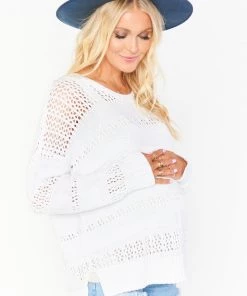 Show Me Your Mumu Yala Sweater ~ White Knit
