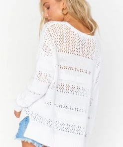 Show Me Your Mumu Yala Sweater ~ White Knit