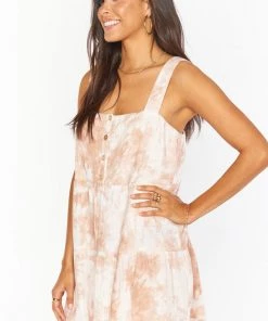 Show Me Your Mumu Dresses Marisa Dress ~ Twisted Tie Dye Tan