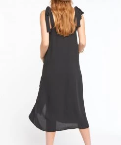 Show Me Your Mumu Lucas Midi Dress ~ Black New Mu