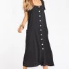 Show Me Your Mumu Lucas Midi Dress ~ Black New Mu