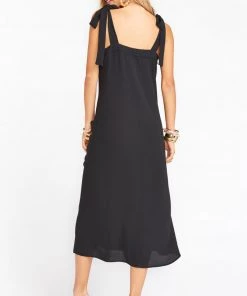 Show Me Your Mumu Lucas Midi Dress ~ Black New Mu