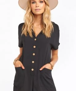 Show Me Your Mumu Yvette Romper ~ Black New Mu