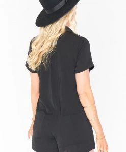Show Me Your Mumu Yvette Romper ~ Black New Mu
