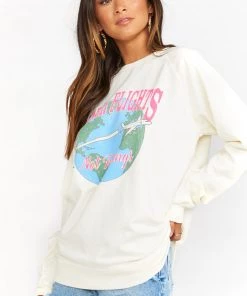 Show Me Your Mumu Vada Sweatshirt ~ Catch Flights Graphic New Mu 14 Show Me Your Mumu Vada Sweatshirt ~ Catch Flights Graphic New Mu