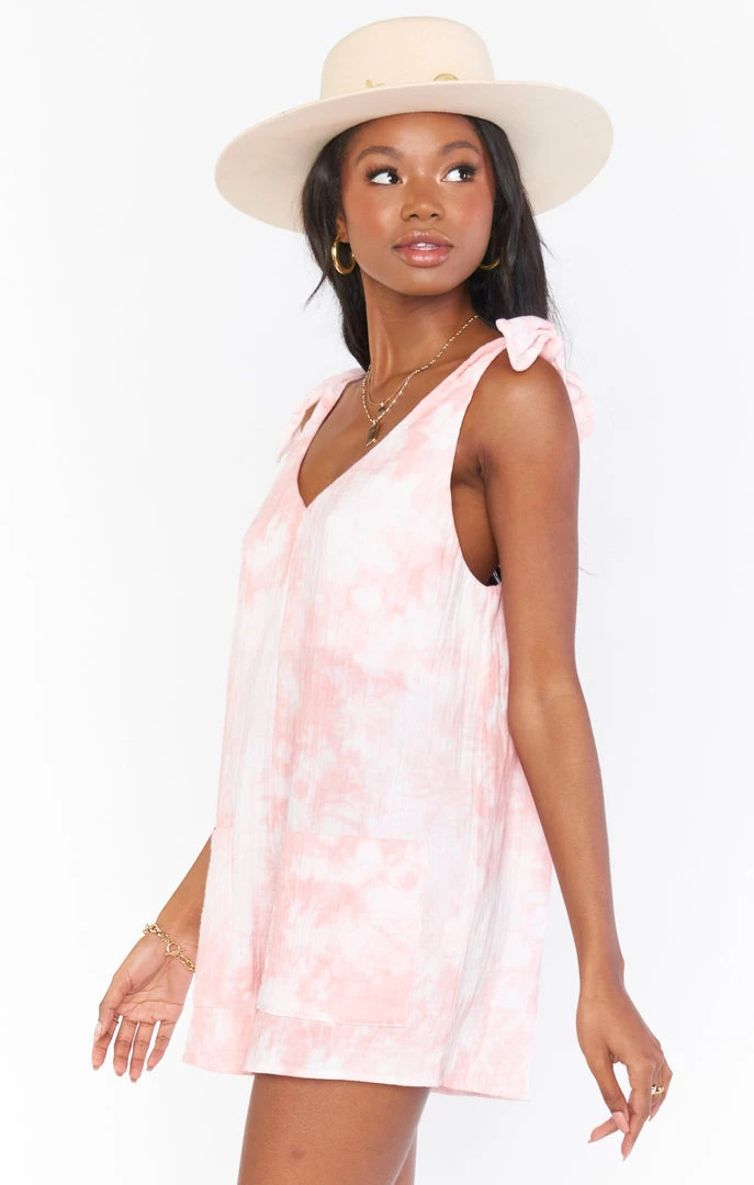 Show Me Your Mumu Tilda Tie Romper ~ Twisted Tie Dye Pink 12 Show Me Your Mumu Tilda Tie Romper ~ Twisted Tie Dye Pink