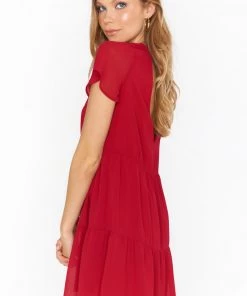 Show Me Your Mumu Cia Mini Dress ~ Cherry New Mu