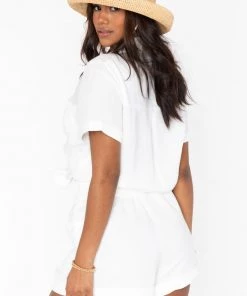 Show Me Your Mumu Disilvio Shorts ~ White Linen New Mu