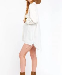 Show Me Your Mumu Johns Button Down Shirt ~ White Linen New Mu