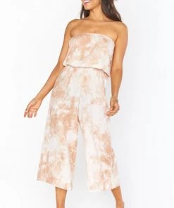 Show Me Your Mumu Estelle Jumpsuit ~ Twisted Tie Dye Tan