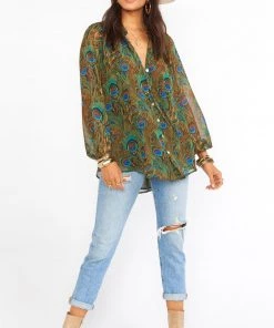 Show Me Your Mumu Alicia Tunic ~ Original Peacock New Mu