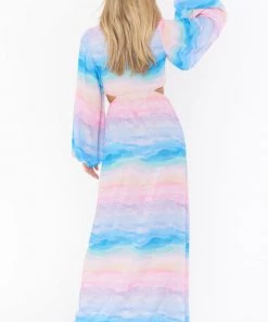 Show Me Your Mumu Go Out Cut Out Maxi Dress ~ MUmaid Waves
