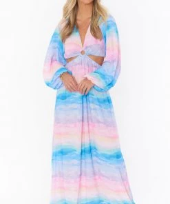 Show Me Your Mumu Go Out Cut Out Maxi Dress ~ MUmaid Waves