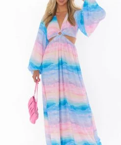 Show Me Your Mumu Go Out Cut Out Maxi Dress ~ MUmaid Waves