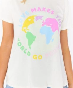 Show Me Your Mumu Tops Thomas Tee ~ World Graphic 9 Show Me Your Mumu Tops Thomas Tee ~ World Graphic