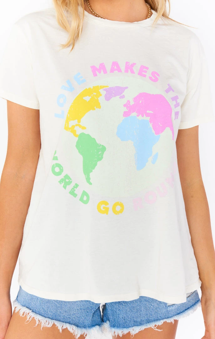 Show Me Your Mumu Tops Thomas Tee ~ World Graphic 4 Show Me Your Mumu Tops Thomas Tee ~ World Graphic