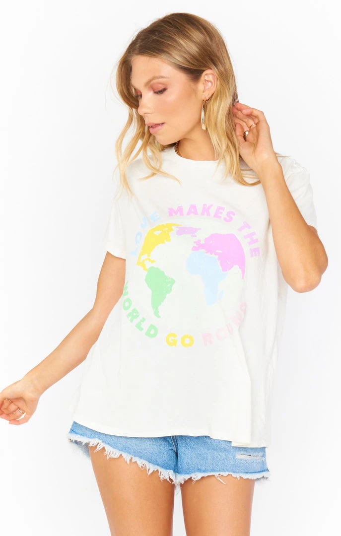 Show Me Your Mumu Tops Thomas Tee ~ World Graphic 3 Show Me Your Mumu Tops Thomas Tee ~ World Graphic