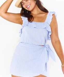 Show Me Your Mumu Rosalina Top ~ Periwinkle Tops