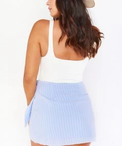 Show Me Your Mumu Iva Wrap Skirt ~ Periwinkle