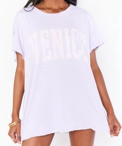 Show Me Your Mumu Airport Tee ~ Venice Graphic Tops