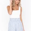Show Me Your Mumu Disilvio Shorts ~ Nantucket Stripe Bottoms 1 Show Me Your Mumu Disilvio Shorts ~ Nantucket Stripe Bottoms