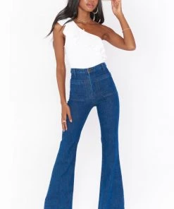 Show Me Your Mumu Ophelia Ruffle Bodysuit ~ Bone Stretch 10 Show Me Your Mumu Ophelia Ruffle Bodysuit ~ Bone Stretch