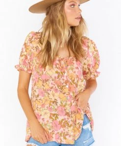 Show Me Your Mumu New Mu Brunch Top ~ Pretty Poppy