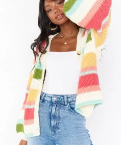 Show Me Your Mumu New Mu Good Karma Cardi ~ Sundown Ombre Knit