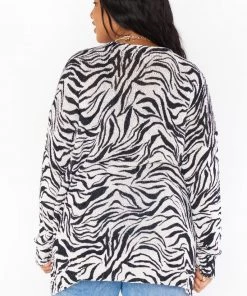 Show Me Your Mumu Sweaters Hug Me Sweater ~ Coconut Zebra Knit 15 Show Me Your Mumu Sweaters Hug Me Sweater ~ Coconut Zebra Knit