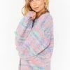 Show Me Your Mumu New Mu Pismo Sweater ~ Spacedye Knit