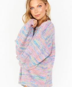 Show Me Your Mumu New Mu Pismo Sweater ~ Spacedye Knit