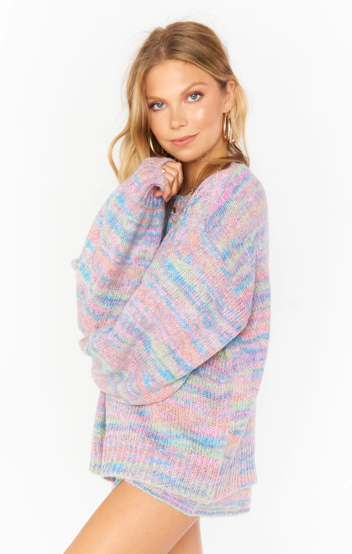Show Me Your Mumu New Mu Pismo Sweater ~ Spacedye Knit 3 Show Me Your Mumu New Mu Pismo Sweater ~ Spacedye Knit