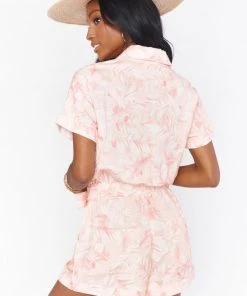 Show Me Your Mumu Bexley Romper ~ Pink Majestic Palm