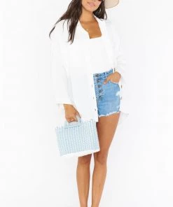 Show Me Your Mumu Johnny Tunic ~ White Linen New Mu