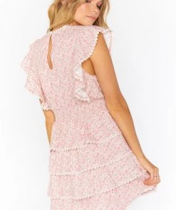Show Me Your Mumu New Mu Sweet Ruffle Mini Dress ~ Little Rose Floral