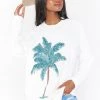 Show Me Your Mumu Simon Pullover ~ Palm Graphic