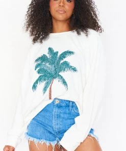 Show Me Your Mumu Simon Pullover ~ Palm Graphic
