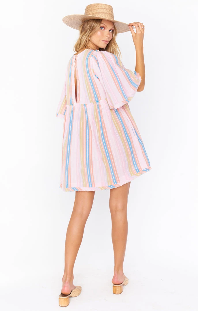 Show Me Your Mumu Brooks Babydoll Mini Dress ~ Paradise Stripe 9 Show Me Your Mumu Brooks Babydoll Mini Dress ~ Paradise Stripe